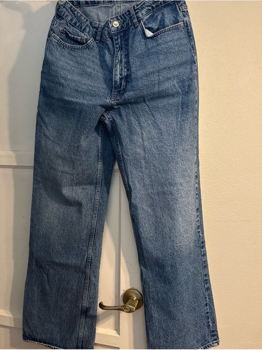 Zara women’s Medium Blue wide-Leg Jeans